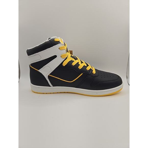 Official Program CTM-40 Mens High Top Sneakers Black Yellow Shoes US 9 NEW - Picture 2 of 7